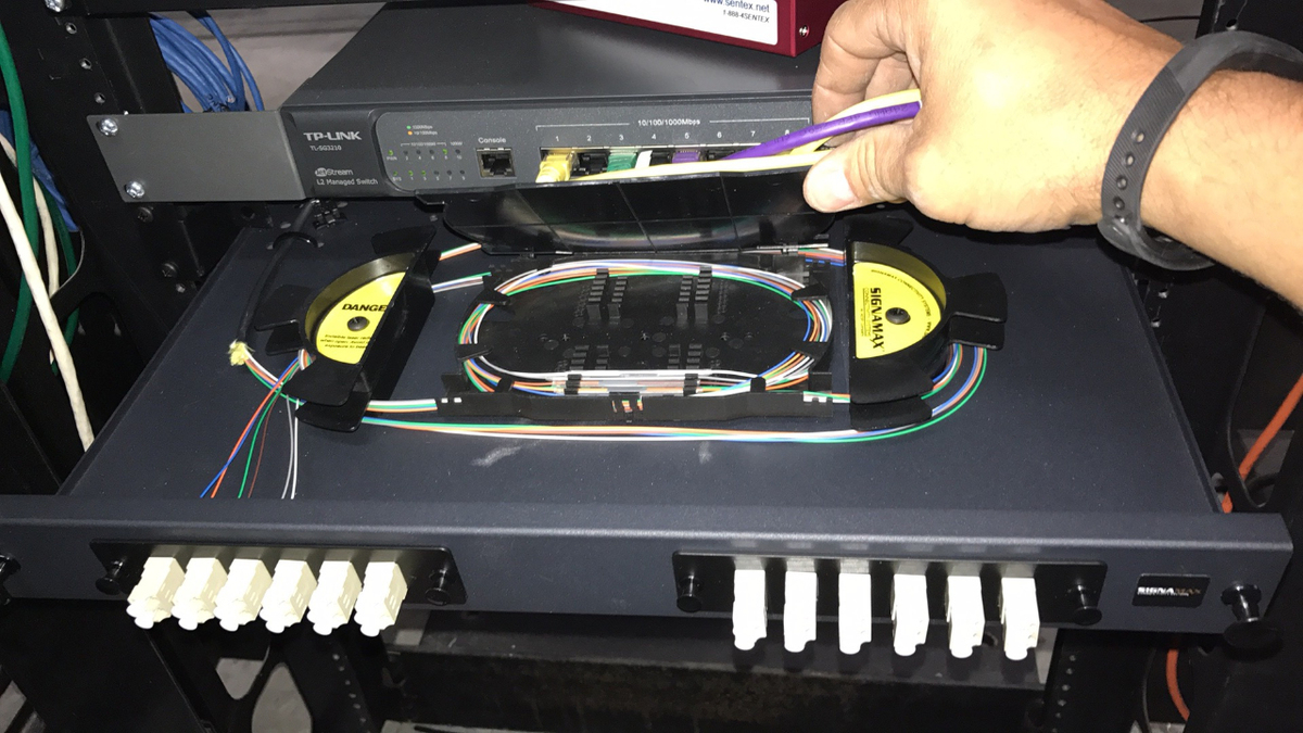 Data Rack Fusion splicing